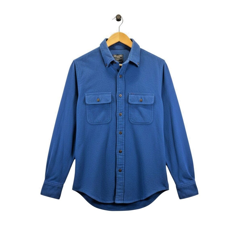 Abercrombie & Fitch Men’s Button-Up Shirt Size XS Blue Long Sleeve Casual Shirt
